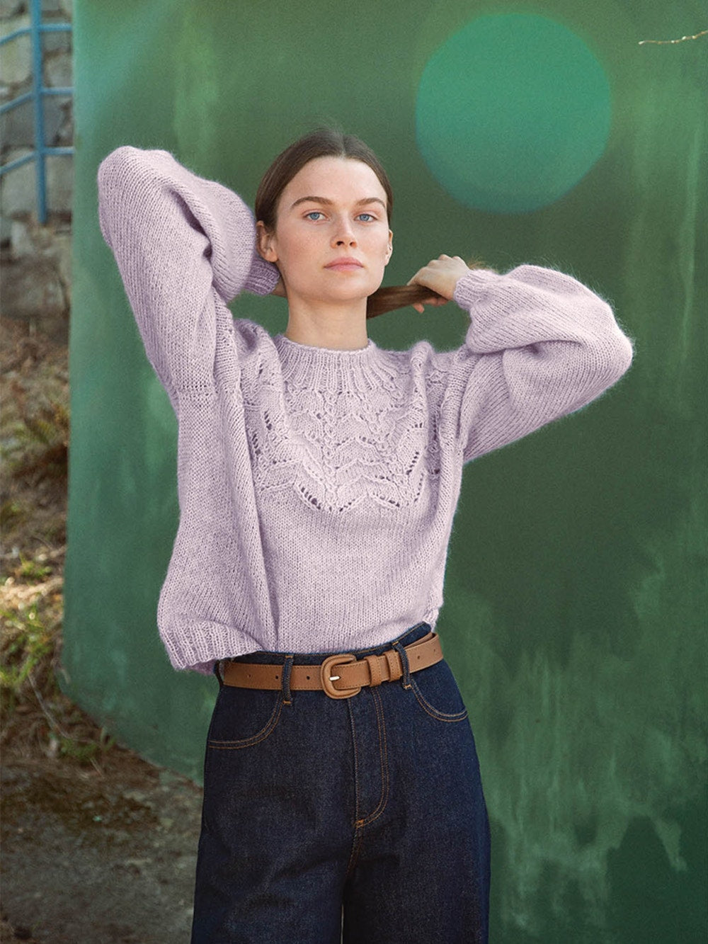 【無料】レースヨークが美しく映える ヴィヴィル セーター