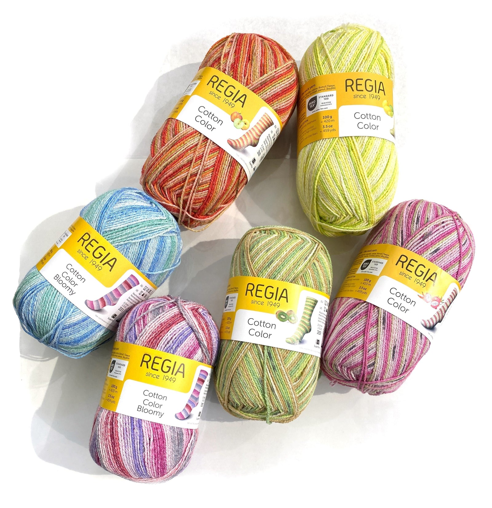 カラフルな春夏ソックヤーン入荷しました