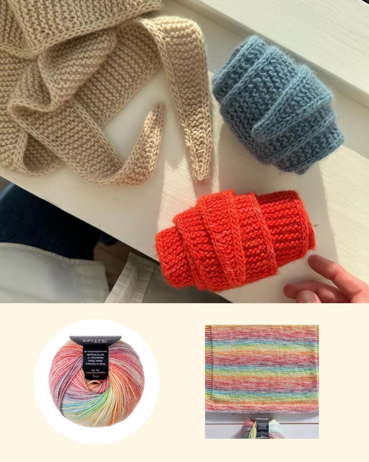 春色で編むソフィースカーフ｜数量限定キットのご紹介