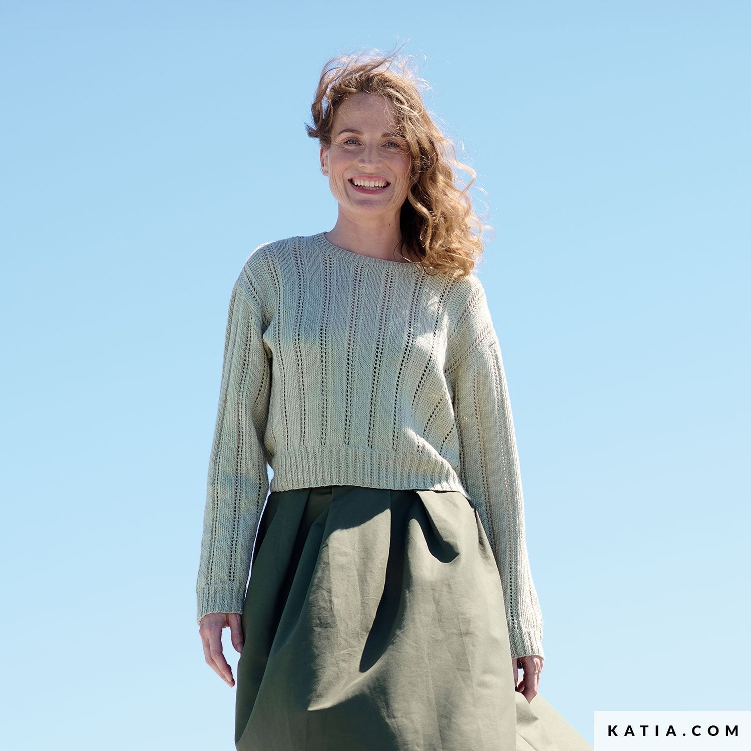 【キット】透かし模様のサマーセーター