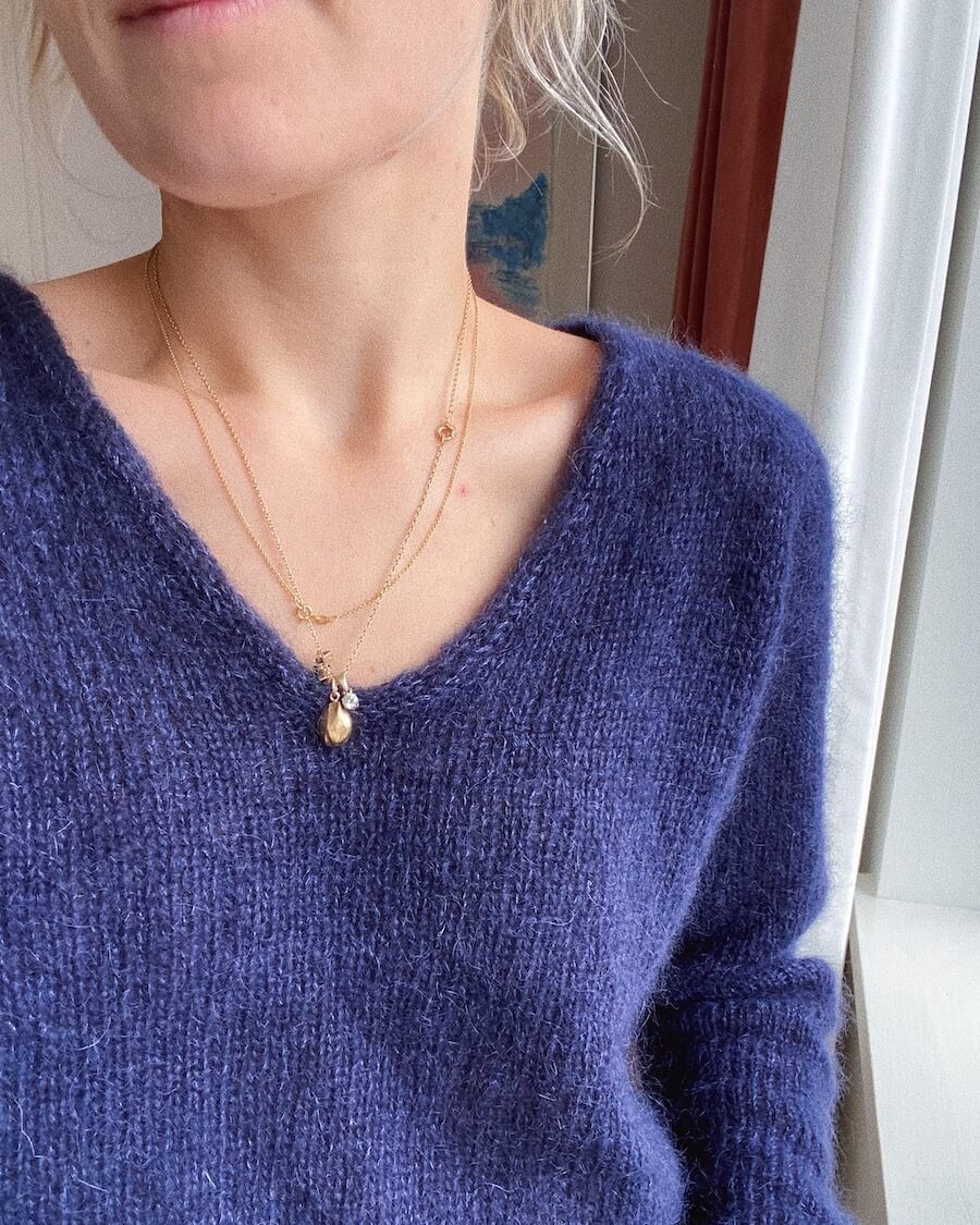 【キット】深Vネックがきれいなキュムラス ブラウス