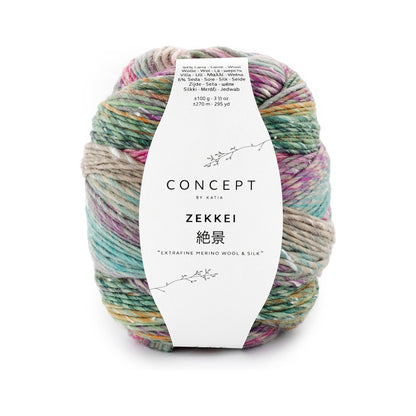 上品なネップが美しい ゼッケイ 絶景 Katia：カティア