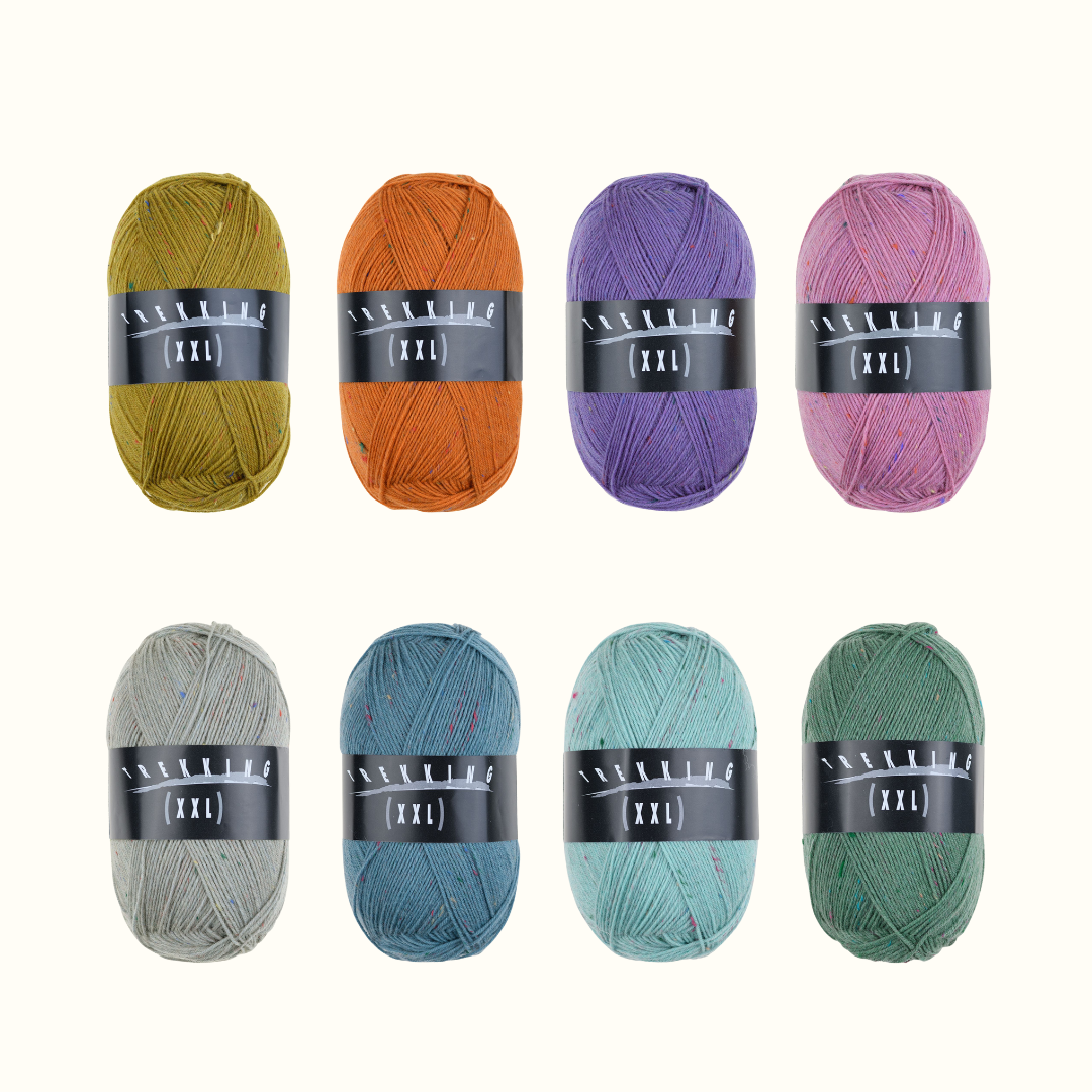 上品な彩りを宿す希少ツイードソックヤーン｜トレッキング XXL ツイードAtelier Zitron：アトリエ ツィトロン