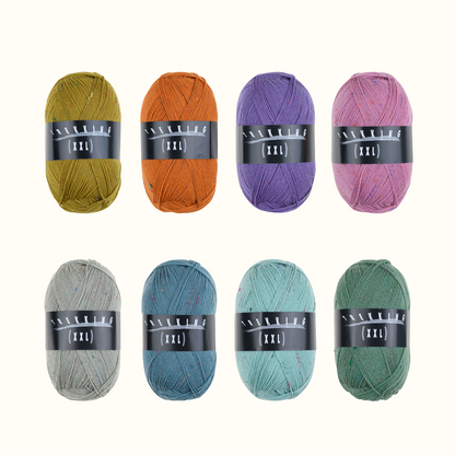 上品な彩りを宿す希少ツイードソックヤーン｜トレッキング XXL ツイードAtelier Zitron：アトリエ ツィトロン