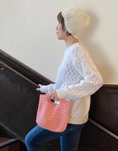 軽やかな質感の《エヴリデイ トート》キット（毛糸とダウンロードパターン付き）【即日発送】