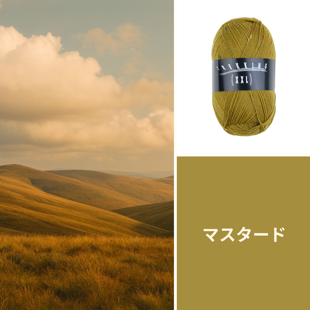 上品な彩りを宿す希少ツイードソックヤーン｜トレッキング XXL ツイードAtelier Zitron：アトリエ ツィトロン