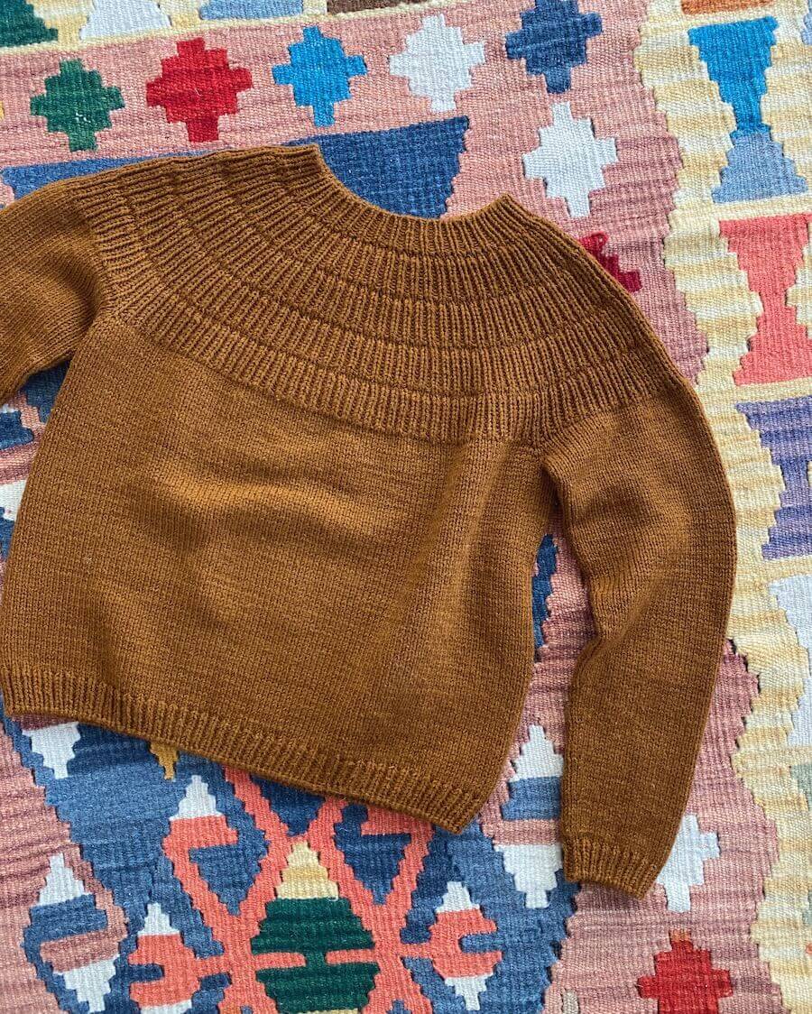 日本語文章パターン｜Anker's Sweater - My Size（アンカーズ・セーター・マイサイズ）｜petiteknit：プチニット ID: 20422