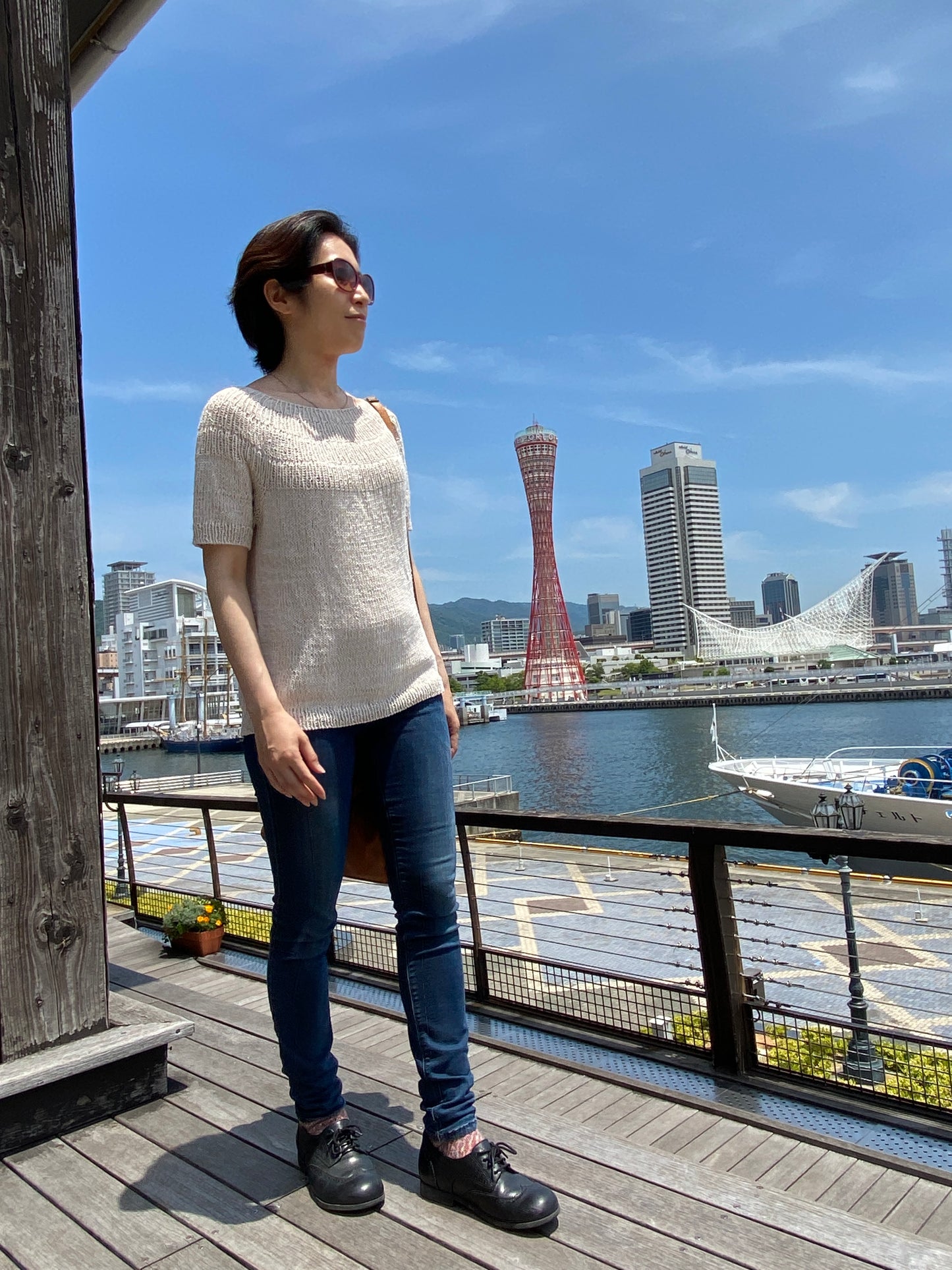 夏の定番 アンカーズ サマーシャツ｜毛糸 & 日本語文章レシピ付きキット｜PetiteKnit：プチニット