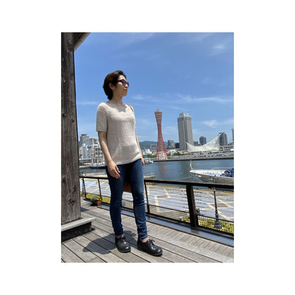 春夏の定番に｜アンカーズ・サマーシャツ 毛糸 & 日本語文章レシピ付きキット｜PetiteKnit：プチニット