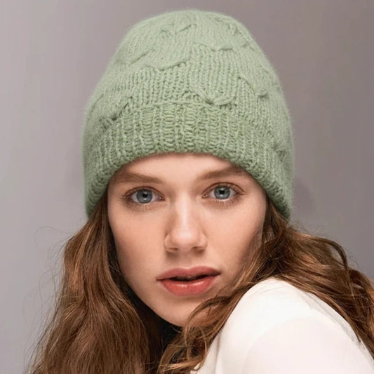 軽やかで暖かなダンデライオン ビーニー キット（毛糸とダウンロードパターン付き）【即日発送】