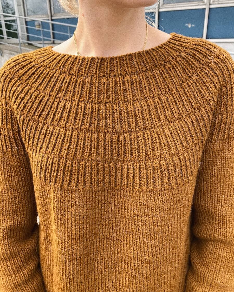 日本語文章パターン｜Anker's Sweater - My Size（アンカーズ・セーター・マイサイズ）｜petiteknit：プチニット ID: 20422