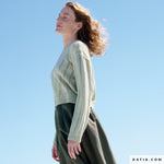 透かし模様のサマーセーター キット（毛糸とダウンロードパターン付き）【即日発送】Katia カティア