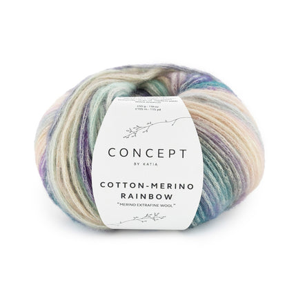 トップダウンのハイネックプルオーバー キット（毛糸とダウンロードパターン付き）Katia カティア 【即日発送】