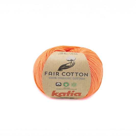 鮮やかなオーガニックコットン糸 フェアコットン 50g Katia：カティア