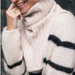 簡単に、すぐ編めて、首元あたたか｜ハラウス カラー キット（毛糸とダウンロードパターン付き）【即日発送】